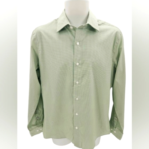 Bonobos Wrinkle Free Slim Cut Men's Longsleeve Dress Shirt Spring Green - Picture 1 of 9